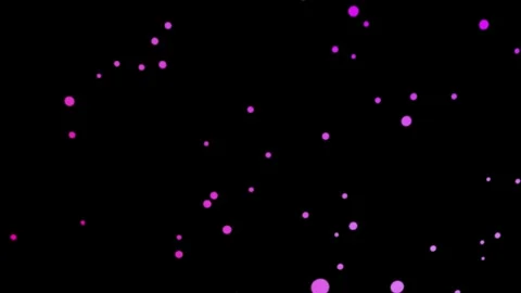 Abstract violet dust particles floating on black background. Minimalist flo.. Stock Footage 313430062