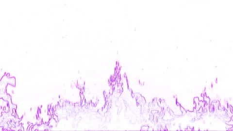 Abstract Violet Flame On White Background 库存影片 131331955