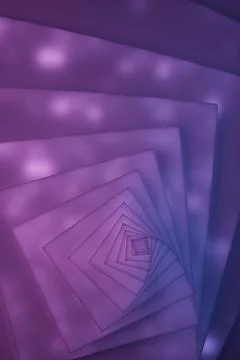 Abstract violet layered frames create an endless portal with smooth surfaces, Stock Photos