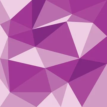 Abstract violet with polygonal pattern on the wall Stock Illustration