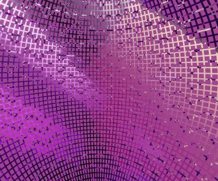 Abstract violet tech futuristic grid background, 3d render Illustrazione stock