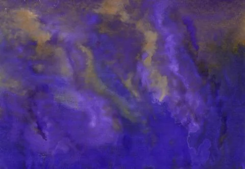 Abstract violet textural background with brown paint spots, strokes Stock Photos