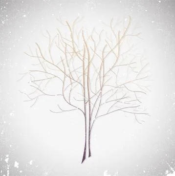 Abstract violet tree. Stock Illustration