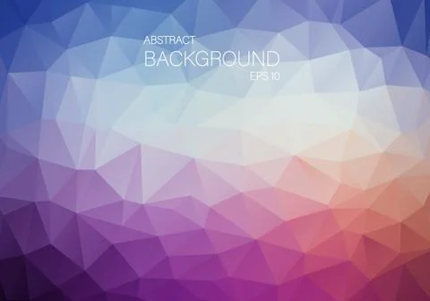 Abstract violet triangle shapes backgound Stock Illustration