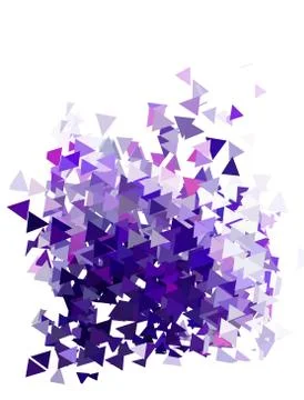 Abstract violet triangles template background Stock Illustration