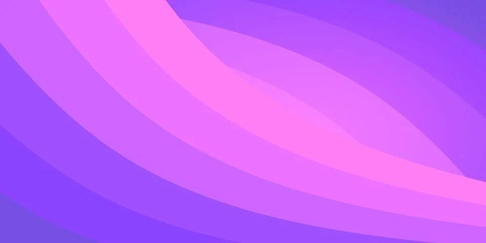 Abstract violet wavy background banner. Modern horizontal backdrop with purple Stock Illustration