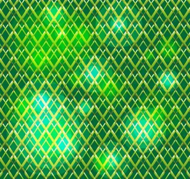 Abstract virtual green grid background with dots light Stock Illustration