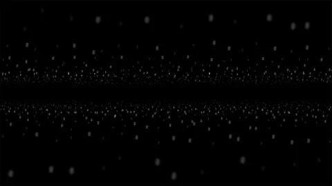 Abstract virtual space. Journey through digital data tunnel of a hi-tech cyber Stock Illustration