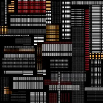 Abstract virtual texture. Geometric line light urban seamless pattern 스톡 일러스트