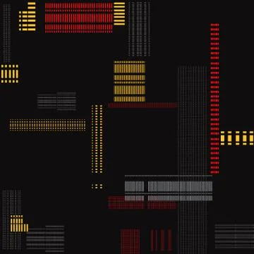 Abstract virtual texture. Geometric line light urban seamless pattern イラスト素材