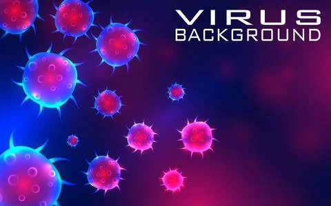Abstract Virus Background Stock Illustration