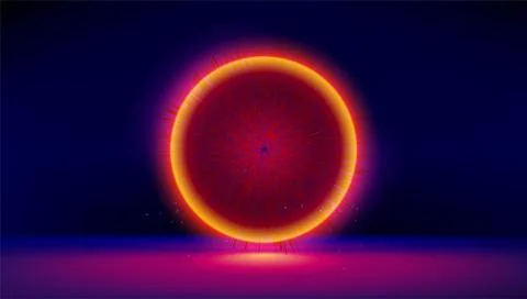 Abstract virus cell, 3d microbe. Virus, allergy bacteria, medical healthcare Illustrazione stock