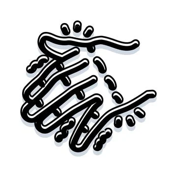 Abstract virus germs spreading contagion disease concept Stock Illustration