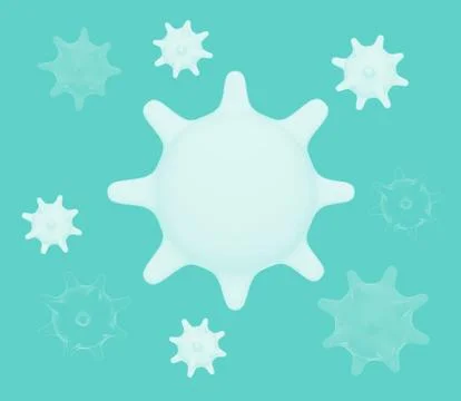 Abstract virus strain model Illustrazione stock