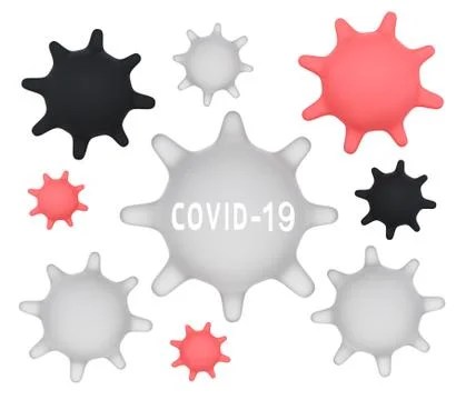 Abstract virus strain model Stock Illustration