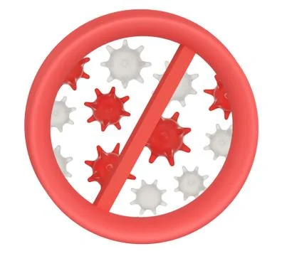 Abstract virus strain model Stock Illustration