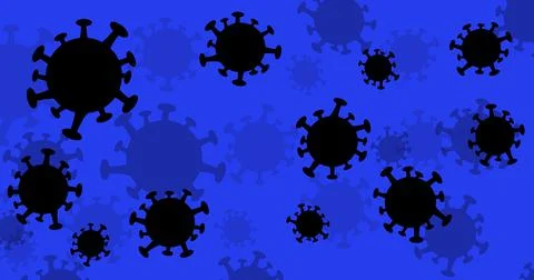 Abstract virus texture for banner design Stock Illustration
