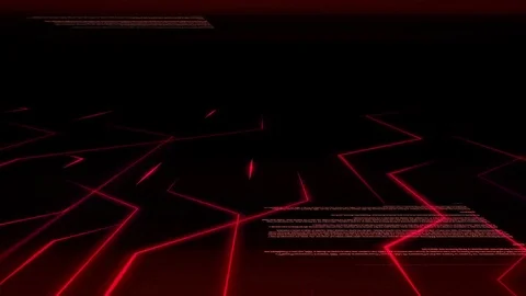 Abstract virus warning light background of electric circuit with computer code Stock Footage 84919354