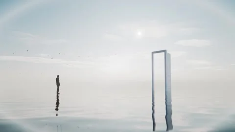 The abstract vision of the future of business, opening up in 4K. Stock Footage 313859062