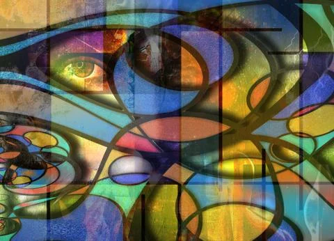 Abstract Vision Stock Illustration