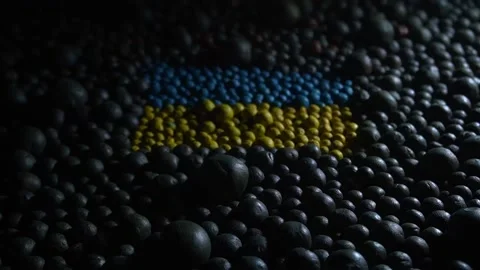 Abstract vision of the situation in Ukraine Stock-Footage 226245733