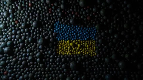 Abstract vision of the situation in Ukraine Stock Footage 226245735