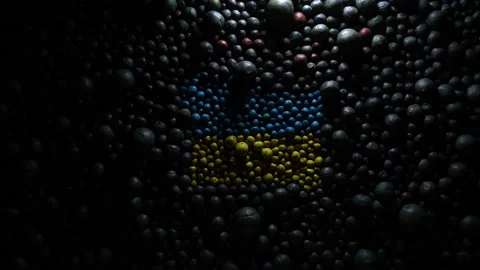 Abstract vision of the situation in Ukraine Stock-Footage 226245738