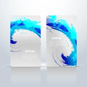 Abstract visit cards. Stock Illustration