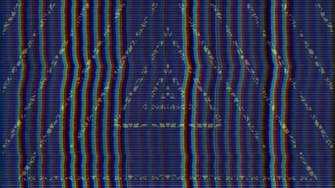 Abstract visual arts -  triangle pattern, vj loop Stock Footage 90113301
