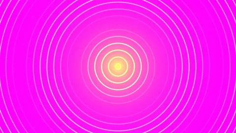 Abstract Visual Circles in Bright Pink Glow Centering Light Stock Footage 337887417