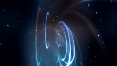 Abstract visual journey through space and time Stock Footage 320388121