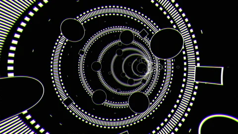 Abstract visual loop concept multicolored motion graphics background. Stock Footage 232699172