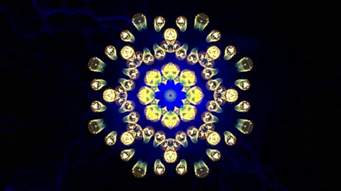 Abstract visual moving symbol Stock Footage 148733867