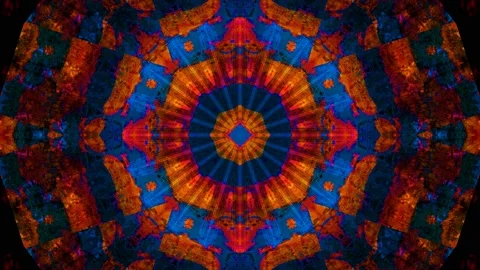 Abstract visual moving symbol. Red and Blue Stock Footage 150008105