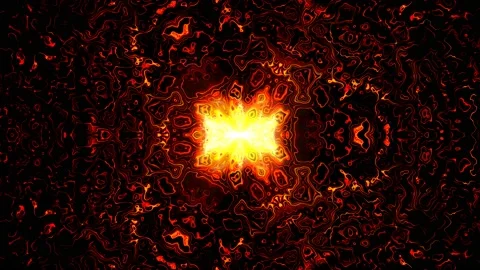 Abstract Visual in red and yellow 库存影片 148516315