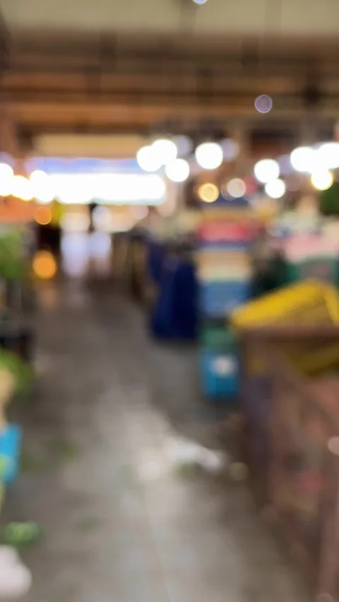 An Abstract Visual Symphony of Market Lights and Movement Rendered in Soft .. Video stock 337284804