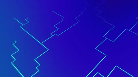 An abstract visualisation of a circuit board or computer network Video stock 326575763