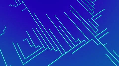 An abstract visualisation of a circuit board or computer network Video stock 326575863