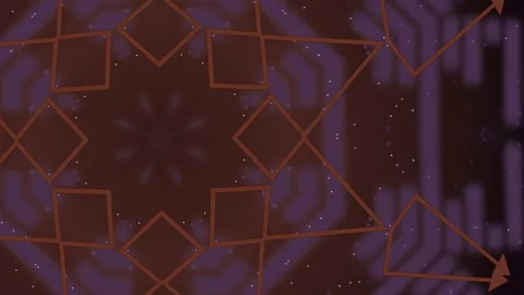 Abstract visualisation of main card with signals on tracks moving in hypnotic Video stock 130906032