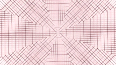 Abstract visualisation of main card with signals on tracks moving in hypnotic Stock Footage 130908615