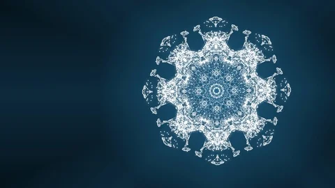 Abstract visualisaton of seamless water splash in repetative motion over blue Stock Footage 124798143