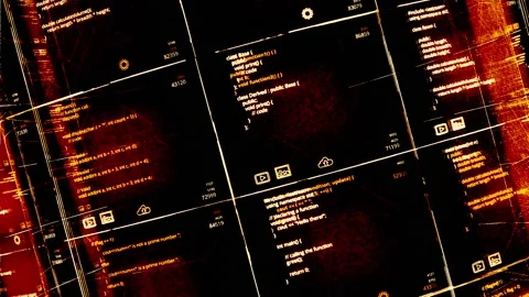 Abstract visualization of AI software development, seamless loop. Animation Stock Footage 153799999