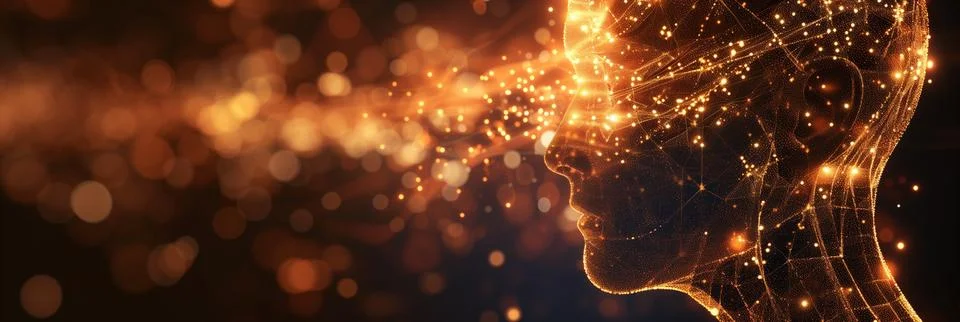 Abstract Visualization of Artificial Intelligence Stock Photos