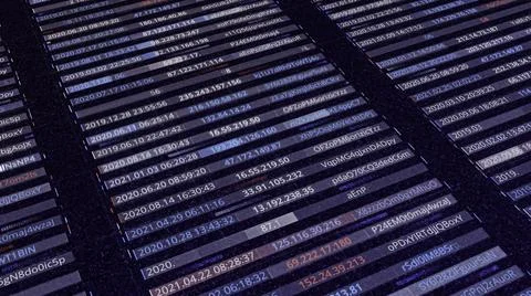 Abstract visualization of artificial intelligence selecting passwords of the イラスト素材