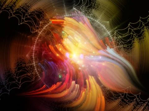 Abstract Visualization Backdrop Stock Illustration