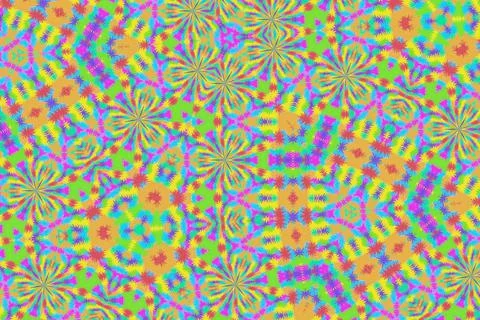 Abstract visualization. a background with a symmetrical geometric pattern, su Stock Illustration