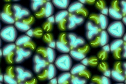 Abstract visualization. a background with a symmetrical geometric pattern, su Stock Illustration