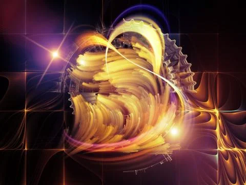 Abstract Visualization Burst Stock Illustration