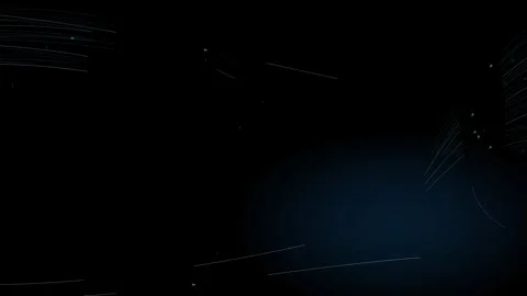 Abstract visualization of data flow with glowing particle lines and directi.. Stock Footage 345760557