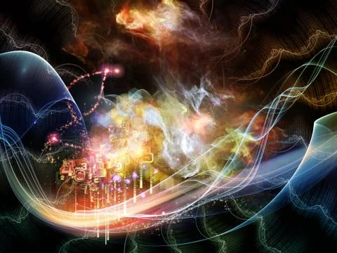 Abstract Visualization Energy Stock Illustration